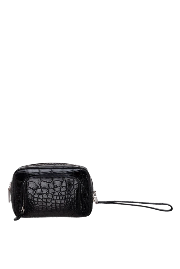 Tardini man men's black alligator leather clutch buy with prices and photos 153617 - photo 1