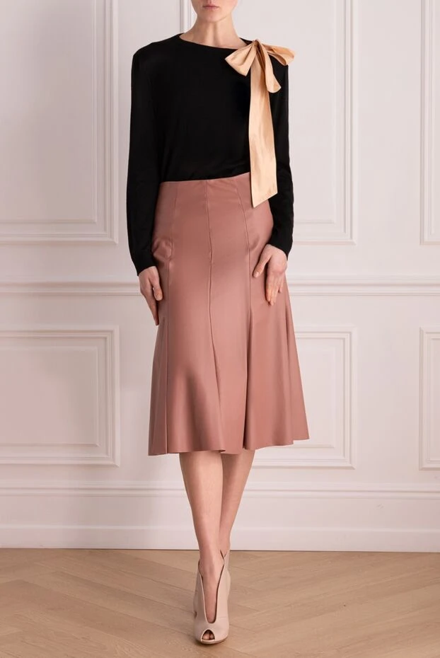 DROMe woman pink leather skirt for women buy with prices and photos 153674 - photo 2
