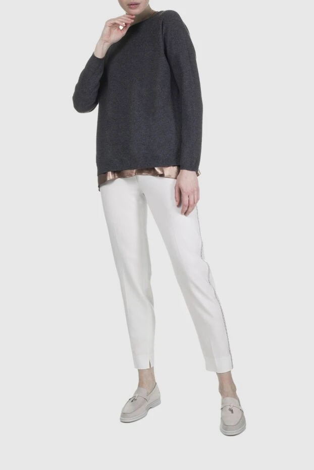 D.Exterior женские брюки из шерсти белые женские купить с ценами и фото 153707 - фото 2
