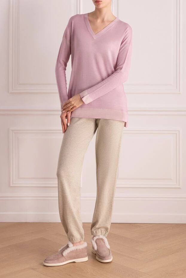 Gran Sasso woman pink wool jumper for women buy with prices and photos 153801 - photo 2