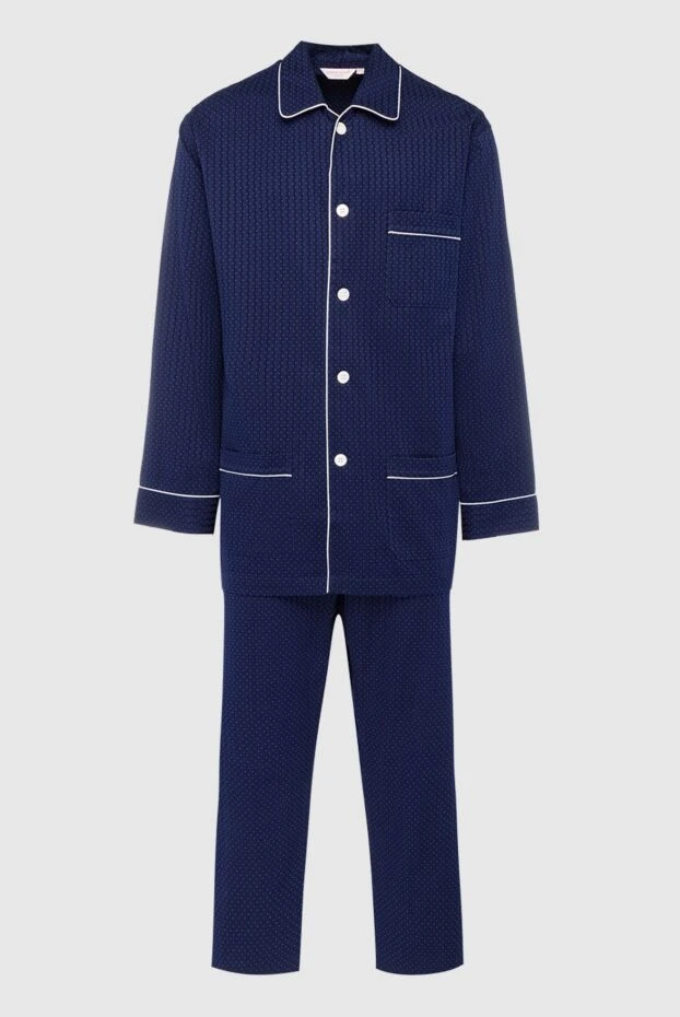 Derek Rose blue cotton pajamas for men 153808 - photo 1