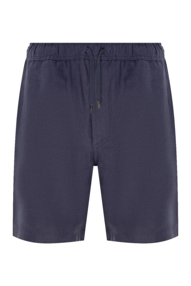 Derek Rose man blue linen shorts for men buy with prices and photos 153814 - photo 1