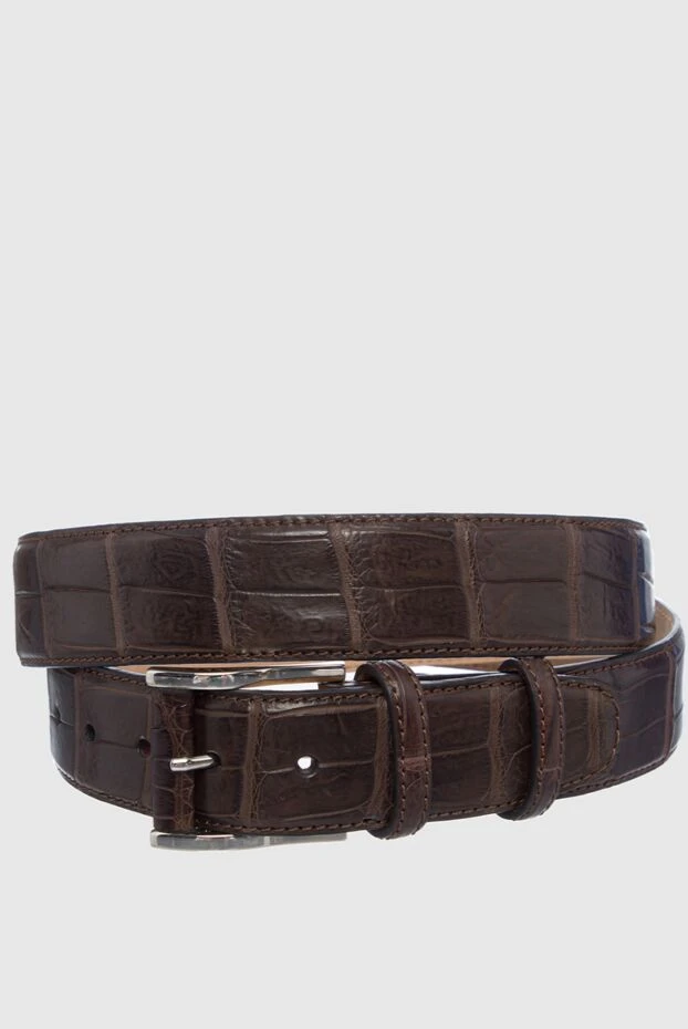 Cesare di Napoli man brown crocodile leather belt for men buy with prices and photos 153825 - photo 1