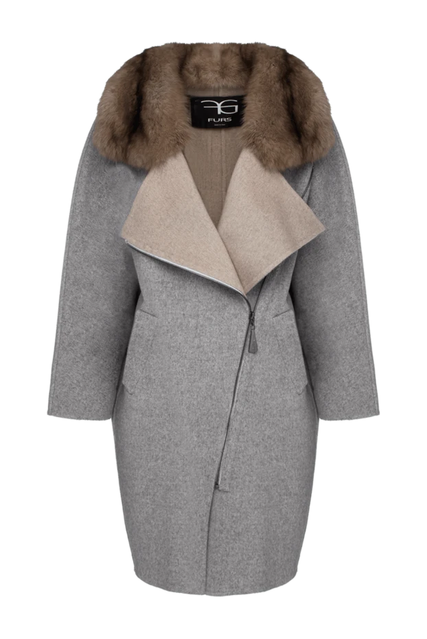 FG Furs woman women's gray cashmere and sable coat buy with prices and photos 153926 - photo 1