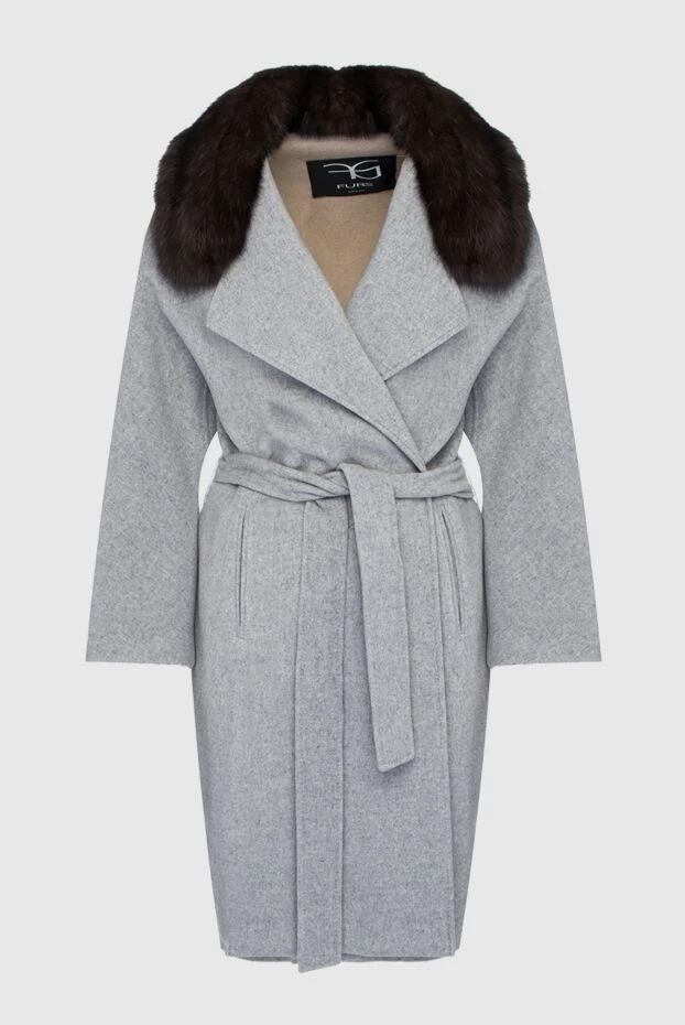 FG Furs woman women's gray cashmere and sable coat 153927 - photo 1