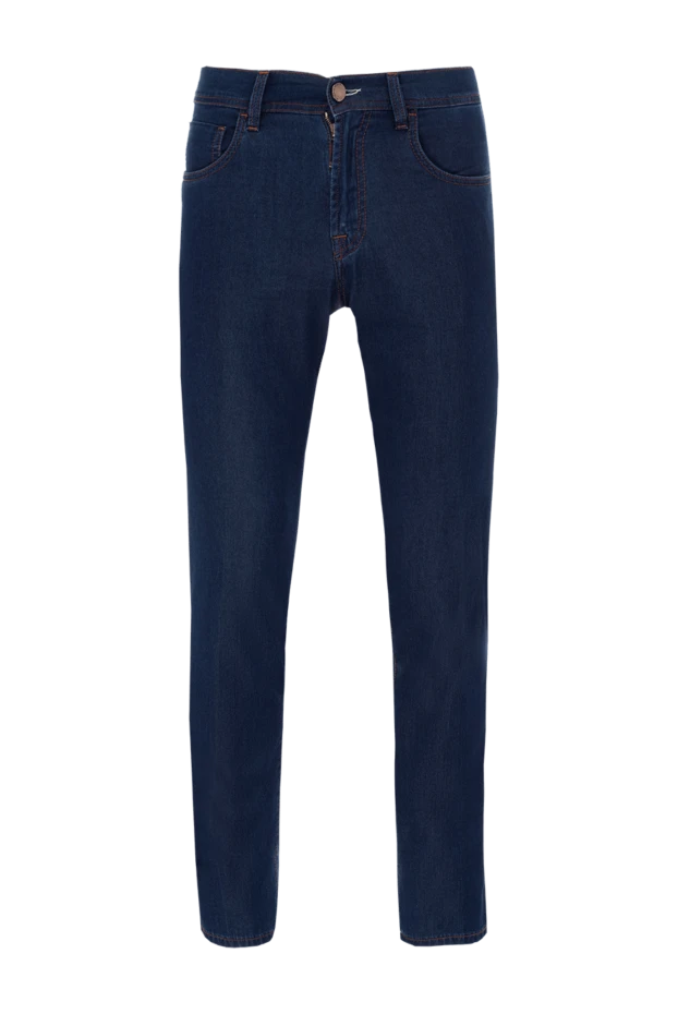 Scissor Scriptor man blue cotton and silk jeans for men buy with prices and photos 154005 - photo 1