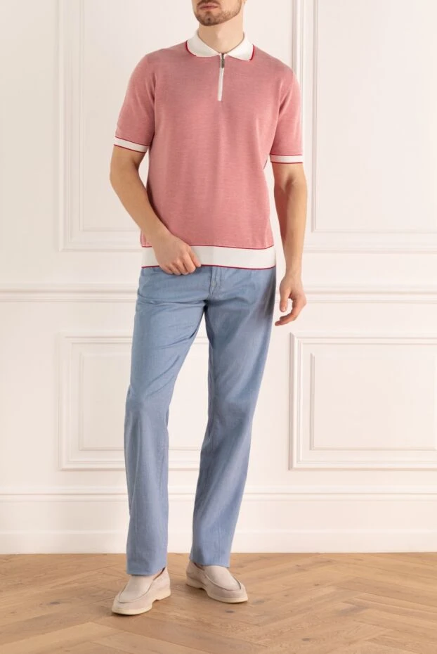 Scissor Scriptor man blue cotton and linen jeans for men buy with prices and photos 154008 - photo 2