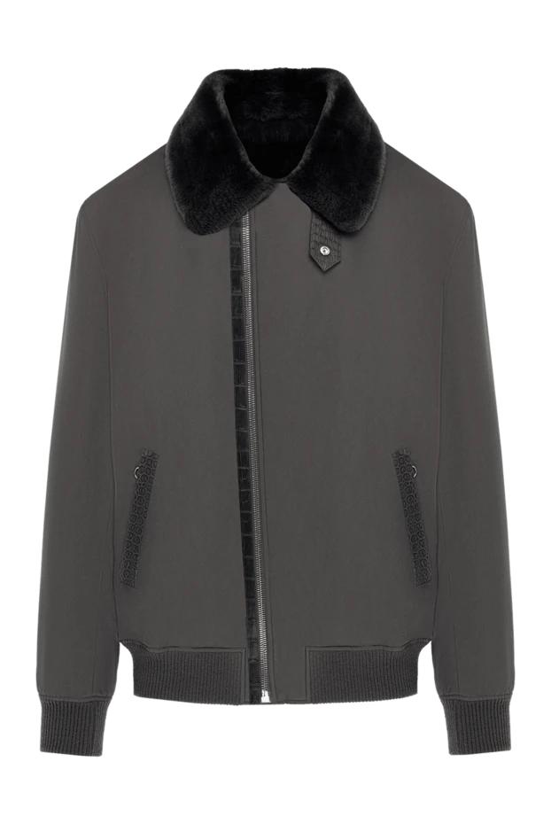 Seraphin мужские куртка на меху из нейлона и натуральной кожи коричневая мужская купить с ценами и фото 154032 - фото 1