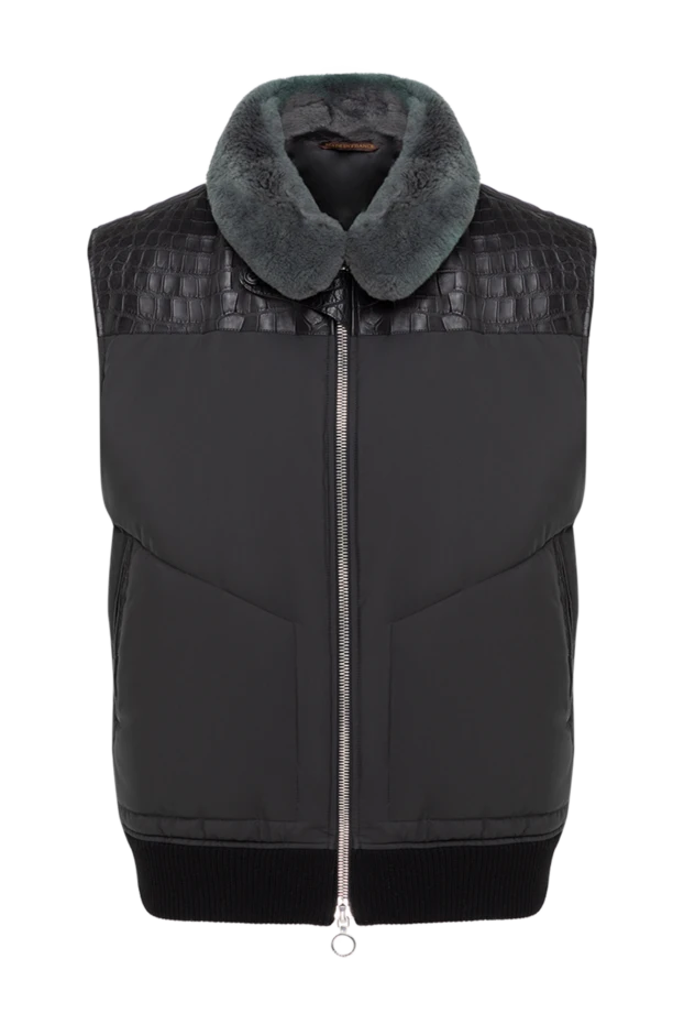 Seraphin man black nylon vest for men 154043 - photo 1