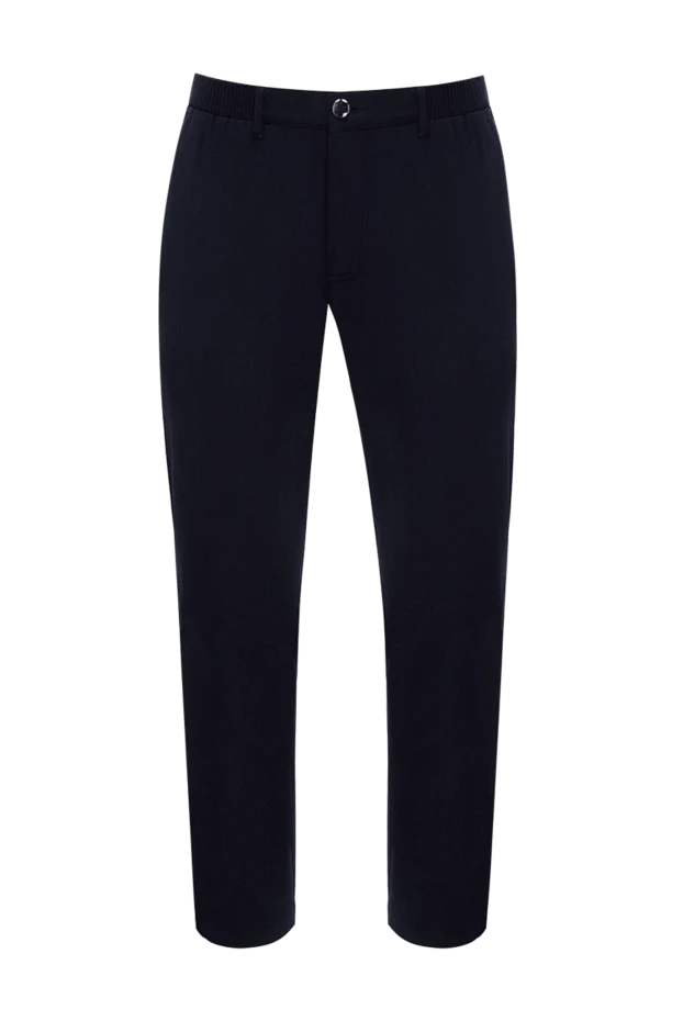 Zilli мужские брюки из шерсти и кашемира синие мужские купить с ценами и фото 154059 - фото 1