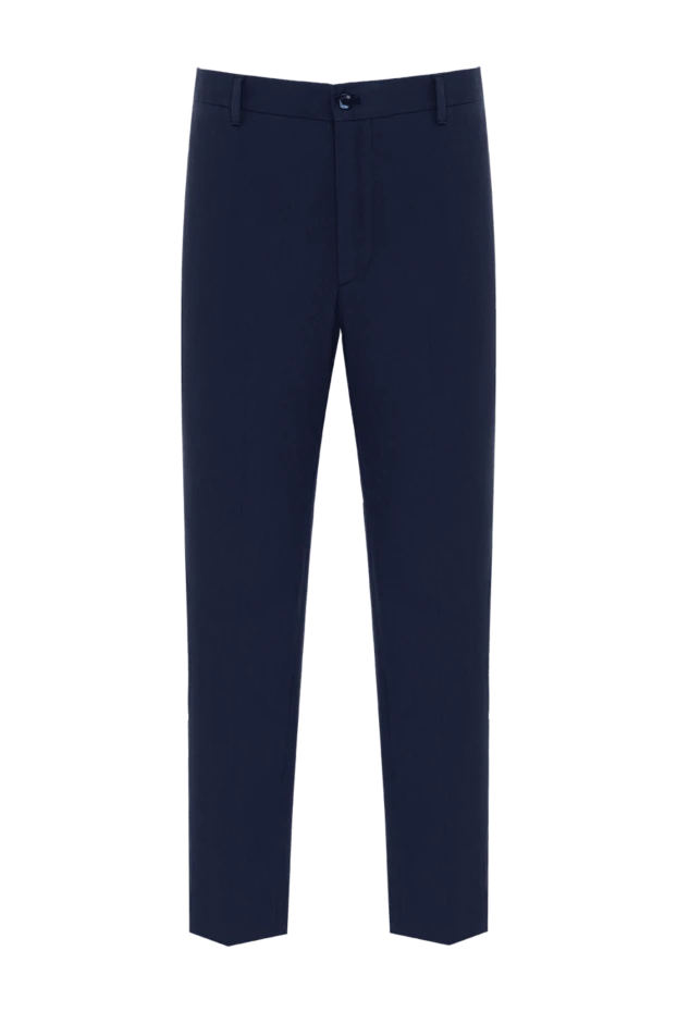 Zilli мужские брюки из хлопка синие мужские купить с ценами и фото 154064 - фото 1