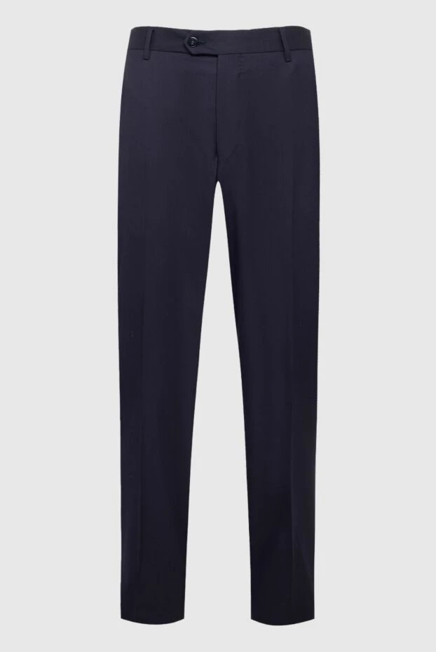 Zilli мужские брюки из шерсти синие мужские купить с ценами и фото 154069 - фото 1