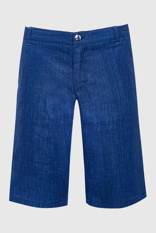 Zilli blue linen shorts for men 154072 - photo 1