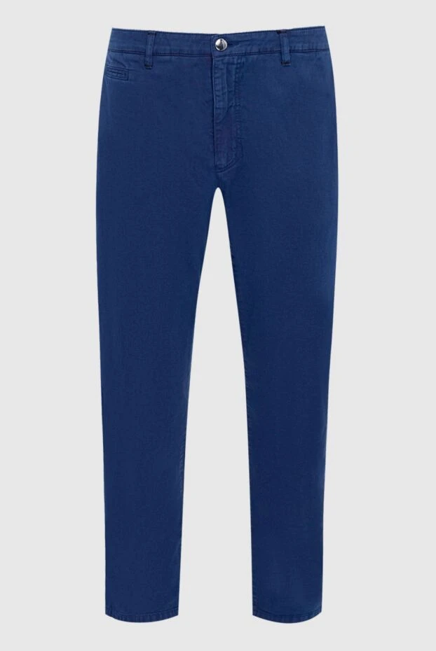 Zilli мужские брюки из хлопка и кашемира синие мужские купить с ценами и фото 154073 - фото 1