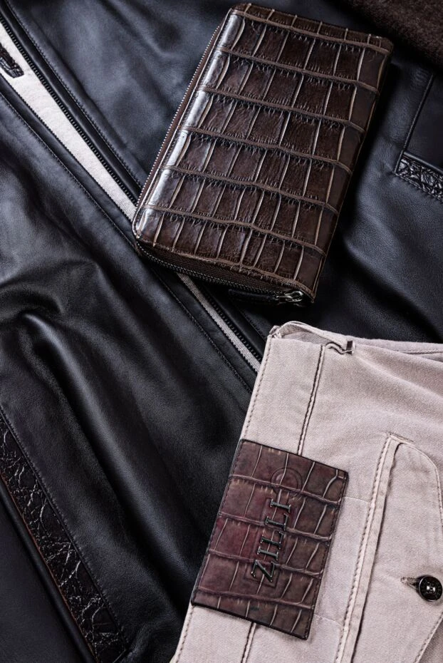 Zilli мужские брюки песочного цвета из кашемира и хлопка 154075 - фото 3