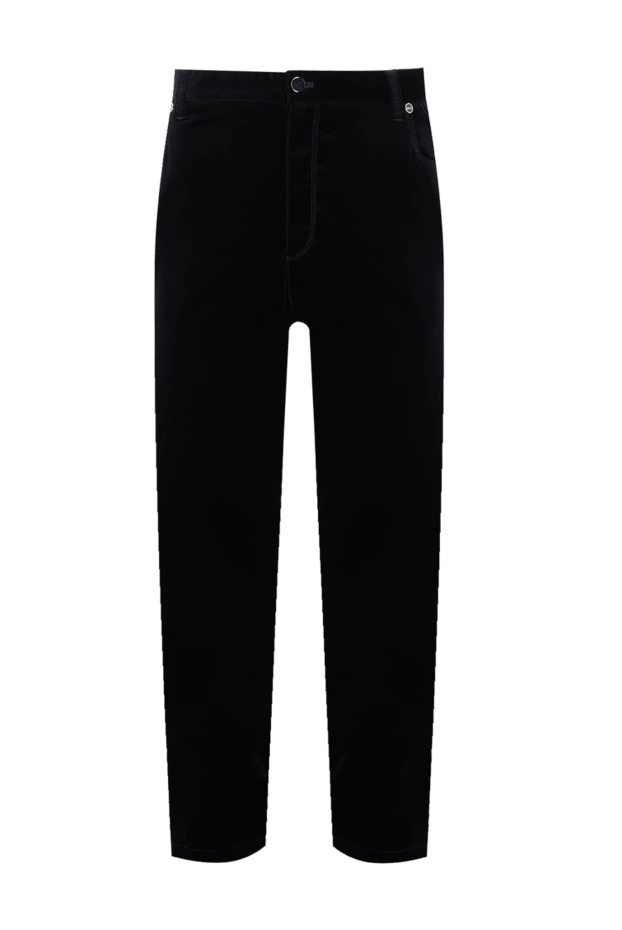 Zilli man men's black cotton trousers buy with prices and photos 154079 - photo 1