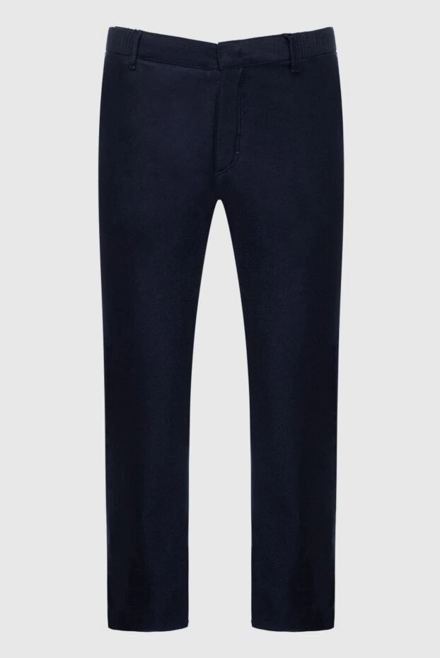 Zilli man men's blue cotton and cashmere trousers buy with prices and photos 154083 - photo 1