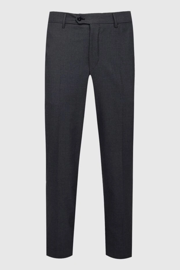 Zilli мужские брюки из шерсти серые мужские купить с ценами и фото 154092 - фото 1