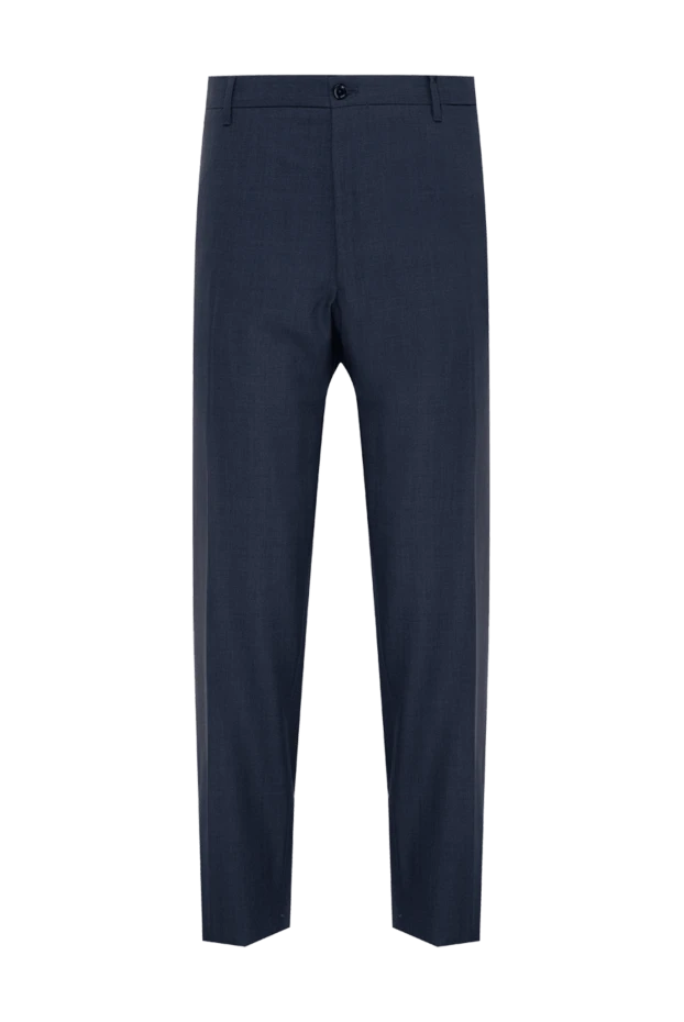Zilli мужские брюки из шерсти и шелка синие мужские купить с ценами и фото 154105 - фото 1
