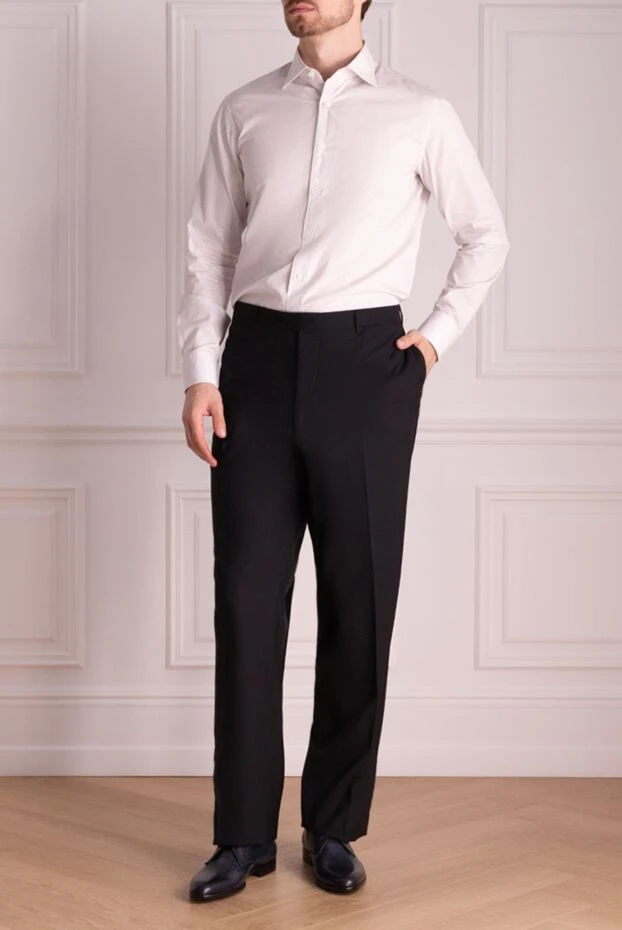 Zilli мужские брюки из кашемир черные мужские купить с ценами и фото 154112 - фото 1