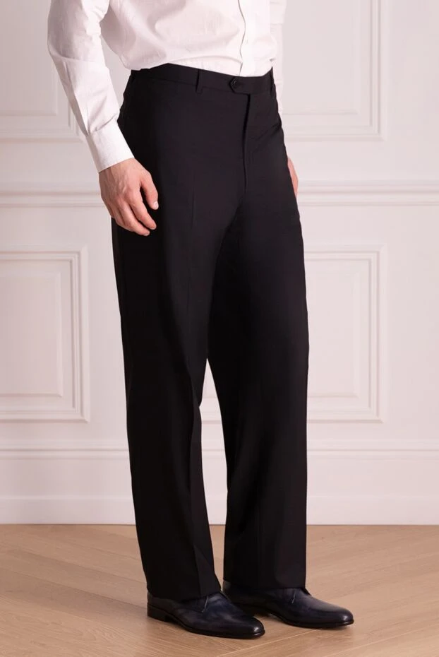 Zilli мужские брюки из кашемир черные мужские купить с ценами и фото 154112 - фото 2