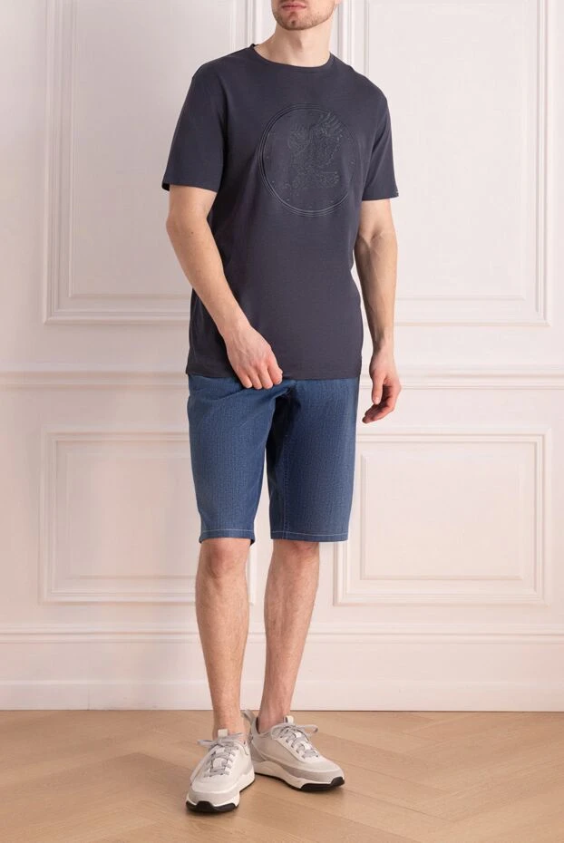 Zilli man cotton and polyester shorts blue for men buy with prices and photos 154121 - photo 2