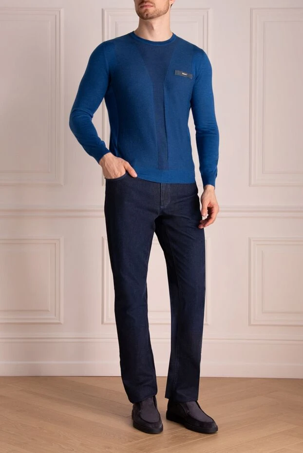 Zilli man blue cotton jeans for men buy with prices and photos 154127 - photo 2