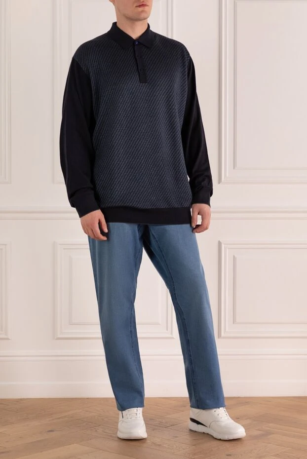 Zilli man blue cotton jeans for men buy with prices and photos 154134 - photo 2