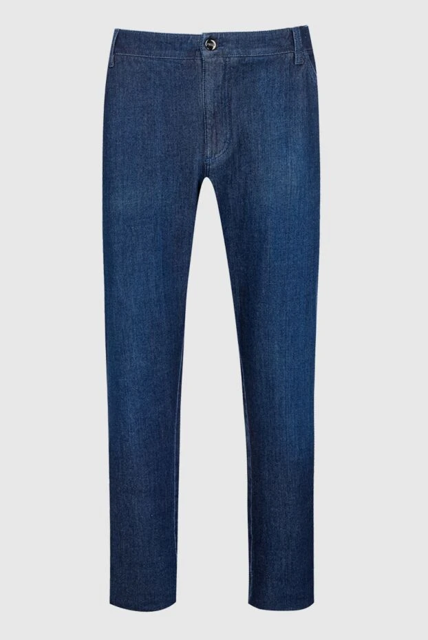 Zilli мужские джинсы из хлопка и полиамида синие мужские купить с ценами и фото 154166 - фото 1