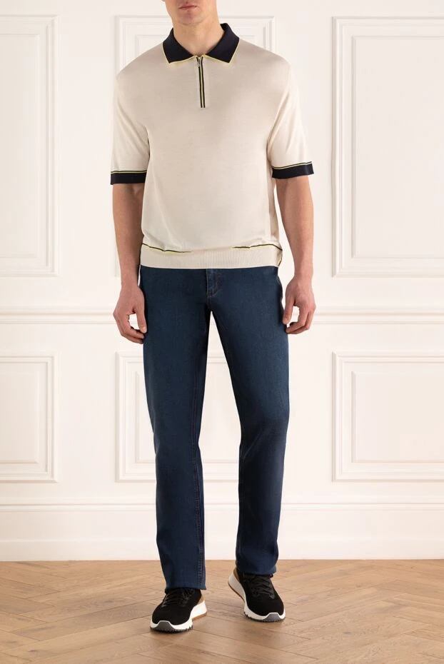 Zilli man blue cotton jeans for men buy with prices and photos 154167 - photo 2