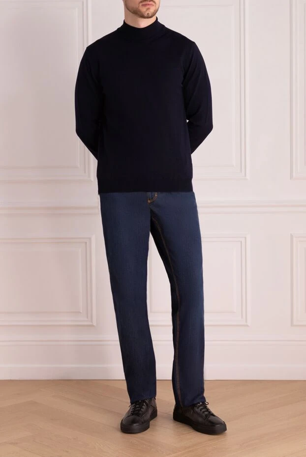 Zilli мужские джинсы из хлопка синие мужские купить с ценами и фото 154169 - фото 2