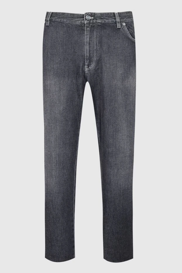 Zilli мужские джинсы из хлопка и полиамида серые мужские купить с ценами и фото 154174 - фото 1