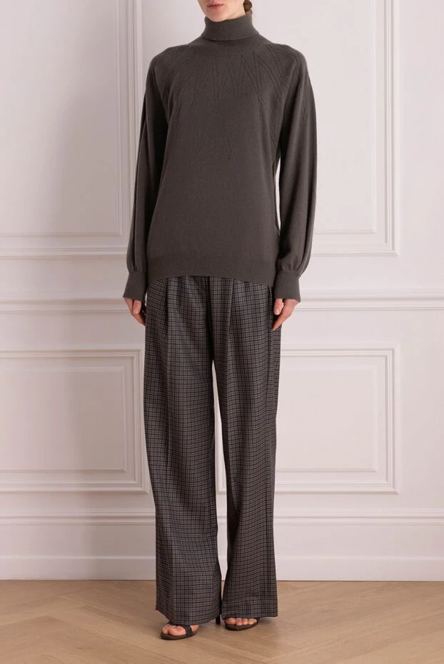 Brunello Cucinelli cashmere golf gray women's 154222 - photo 2