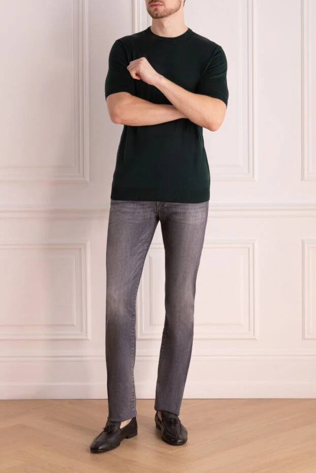 Jacob Cohen man gray cotton and elastane jeans for men buy with prices and photos 154301 - photo 2