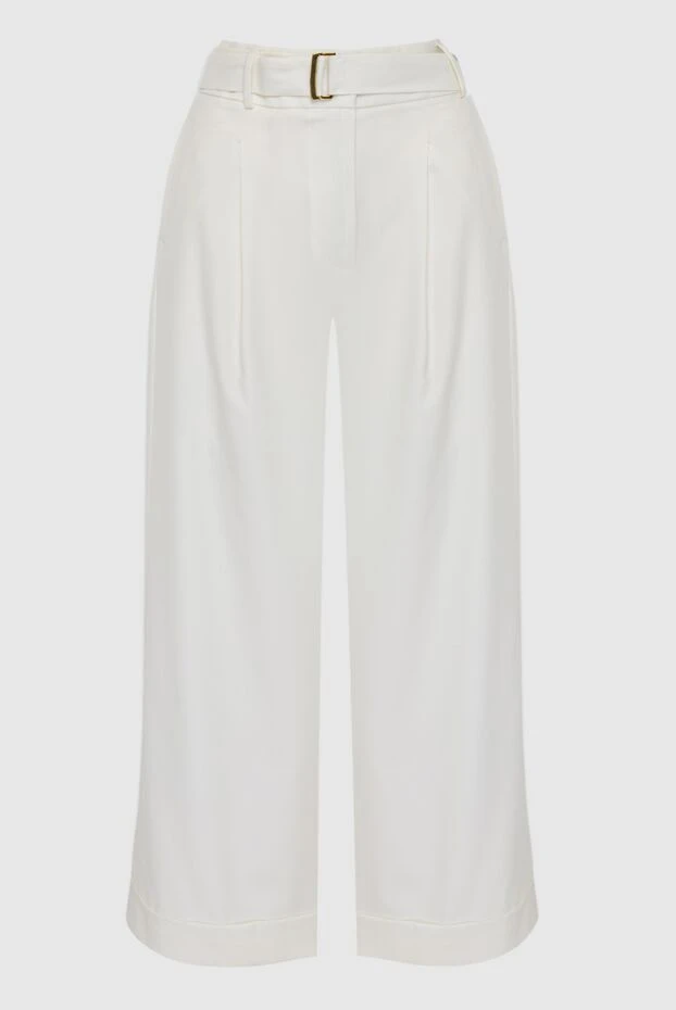 Peserico woman white acetate and cupra trousers for women 154306 - photo 1