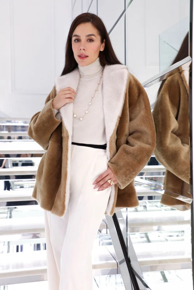 Peserico pants made of acetate and cupri white for women 154306 - photo 2