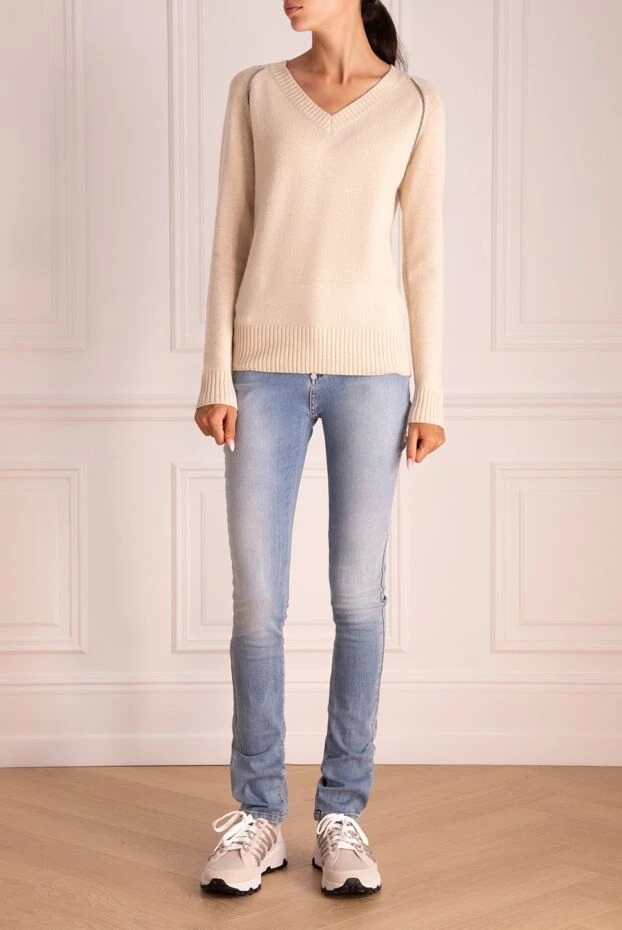 Rocco Ragni woman beige jumper for women buy with prices and photos 154336 - photo 2