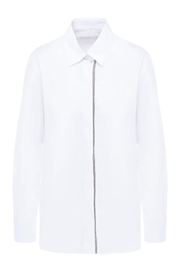 Rocco Ragni женские блуза из хлопка и полиамида белая женская купить с ценами и фото 154349 - фото 1