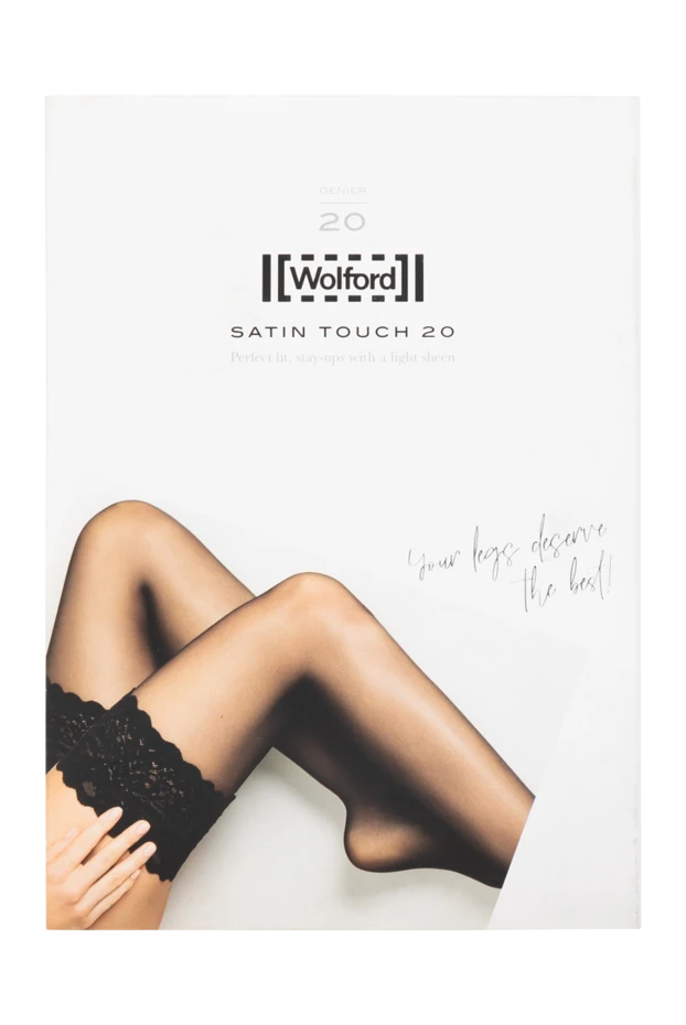Wolford woman wolford black polyamide and elastane stockings for women buy with prices and photos 154382 - photo 1