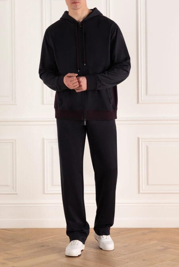 Stefano Ricci sports suit for men made of cotton and elastane blue 154412 - photo 2