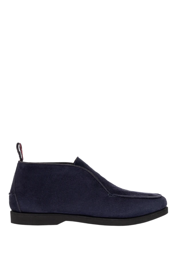 Kiton blue nubuck boots for men 154419 - photo 1