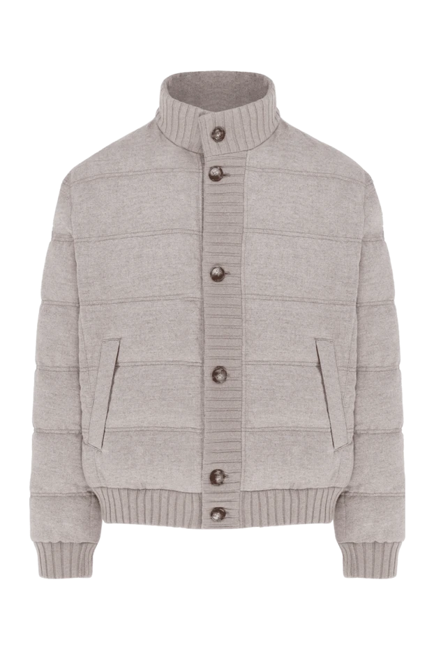 Kiton man men's down jacket made of silk and cashmere white buy with prices and photos 154426 - photo 1