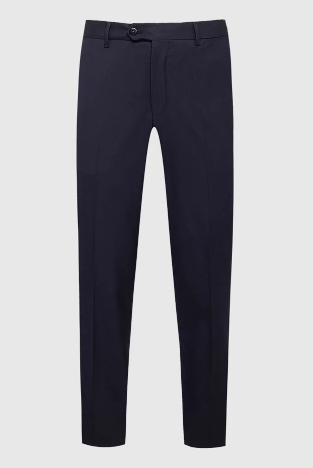 Zilli мужские брюки из шерсти синие мужские купить с ценами и фото 154429 - фото 1