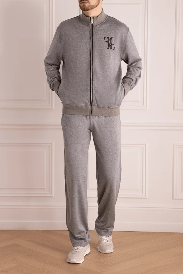 Billionaire man men's sports suit made of wool, silk and polyamide, gray buy with prices and photos 154455 - photo 2