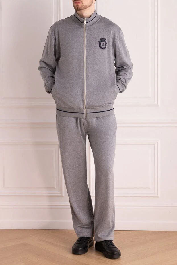 Billionaire man men's sports suit made of wool, silk and polyamide, gray buy with prices and photos 154458 - photo 2