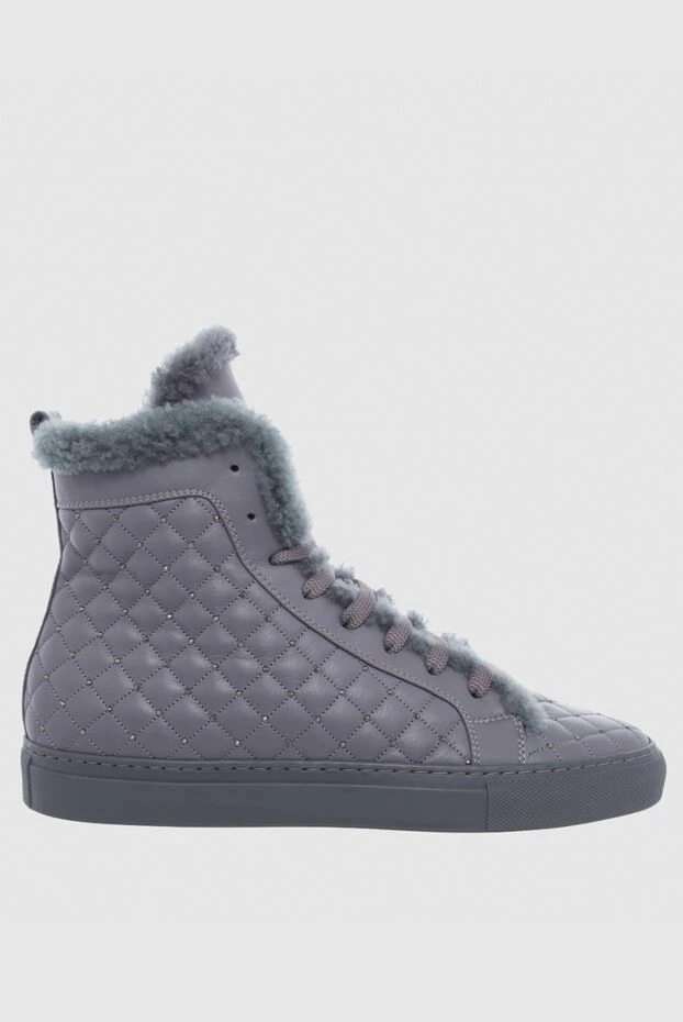 Le Silla woman gray leather and fur boots for women buy with prices and photos 154487 - photo 1