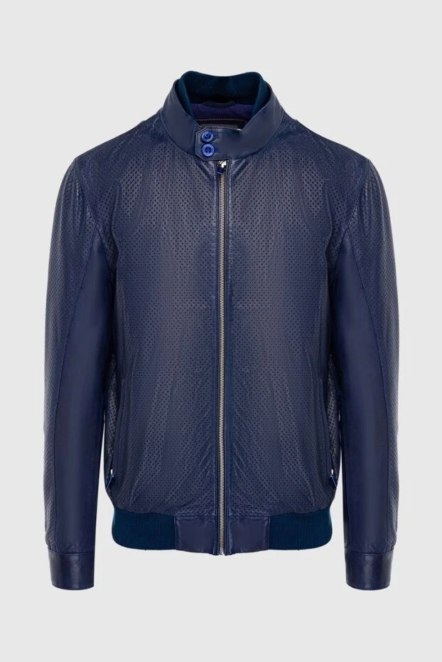 Torras мужские куртка кожаная синяя мужская купить с ценами и фото 154539 - фото 1