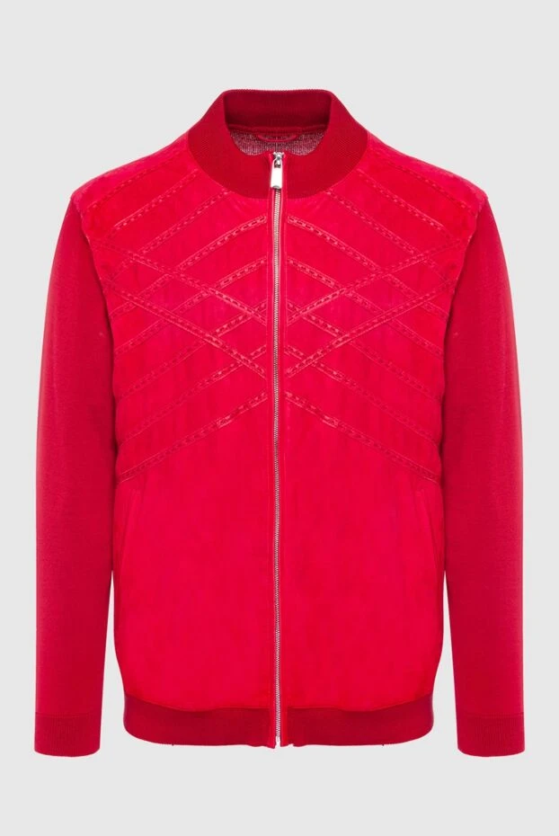 Torras red suede cardigan for men 195689 - photo 1