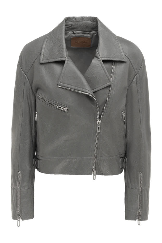 DROMe жіночі куртка з натуральної шкіри сіра жіноча купити фото з цінами 154585 - фото 1