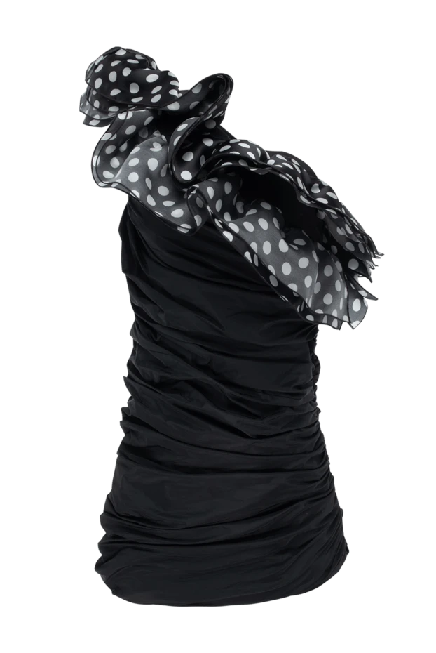 Giuseppe Di Morabito женские платье из полиэстера и шелка черное женское купить с ценами и фото 154593 - фото 1